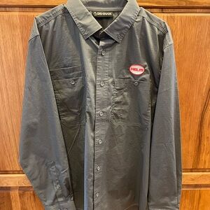 Gray DRI DUCK Button-Up Shirt